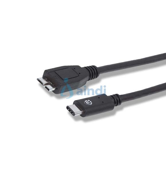 CABLE MANHATTAN USB-C 3.1 A MICRO B MACHO 1.0M M-M