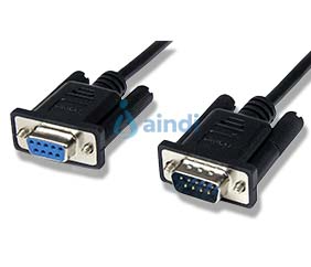 CABLE 2M MÓDEM NULO NULL SERIAL DB9 HEMBRA A MACHO - NEGRO - STARTECH.COM MOD. SCNM9FM2MBK