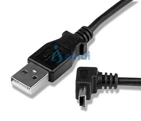 StarTech.com USBAMB1MU Cable adaptador 1m USB A macho a Mini USB B macho acodado hacia arriba - USBAMB1MU