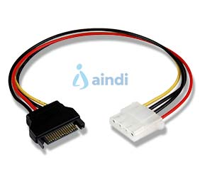 Cable adaptador 4 pines a SATA 30cm alimentación - STARTECH.COM LP4SATAFM12