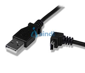 StarTech.com USBAMB2MD Cable adaptador 2 m USB A macho a Mini USB B macho acodado hacia abajo
