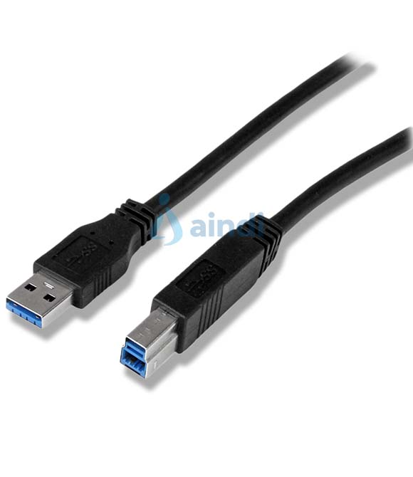 CABLE CERTIFICADO 2M USB 3.0 SUPER SPEED SS USB B MACHO A USB A MACHO ADAPTADOR PARA ESCÁNER IMPRESORA - NEGRO - STARTECH.COM MOD. USB3CAB2M