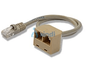 Cable adaptador multiplicador divisor splitter rj45 2 a 1 - hembra a macho - divisor splitter para cable de red ethernet rj45 - startech.com mod. rj45splitter