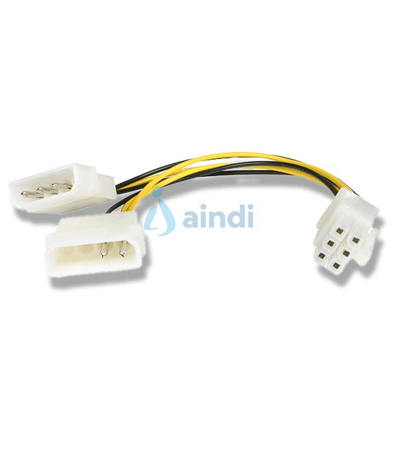 CABLE DE 15CM ADAPTADOR DE ALIMENTACIÓN LP4 MOLEX A PCI EXPRESS DE 6 PINES PARA TARJETA DE VIDEO - STARTECH.COM MOD. LP4PCIEXADAP