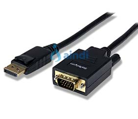 StarTech.com DP2VGAMM6B Cable adaptador DisplayPort a VGA activo 1.8 m 1080P