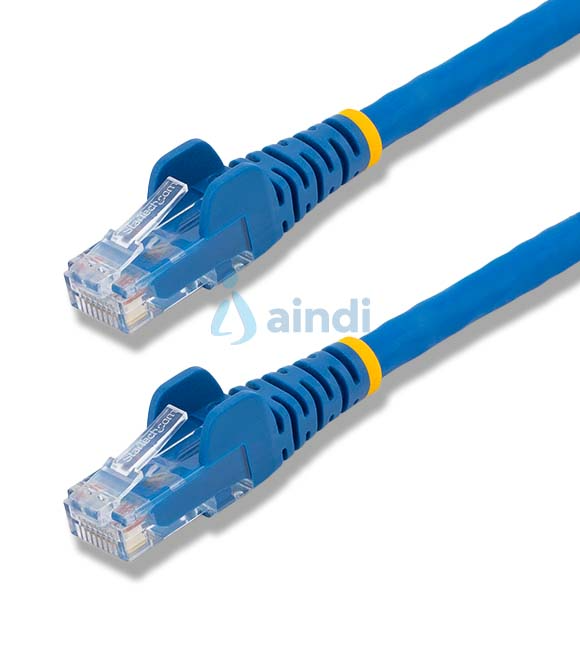 CABLE ETHERNET CAT 6 DE 5 METROS - LSZH - CABLE DE RED PATCH CAT6 UTP RJ45 POE DE 100W 10 GBE SIN ENGANCHES AZUL, ETL - STARTECH.COM MOD. N6LPATCH5MBL