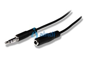 StarTech.com MU2MMFS Cable de audio de 2m de extensión de audífonos mini-jack 3.5mm estéreo macho a hembra - delgado