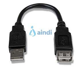 StarTech.com USBEXTAA6IN Cable de extensión USB 2.0 macho a hembra USB-A de 15 cm | USBEXTAA6IN