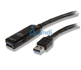CABLE EXTENSOR USB 3.0 SUPERSPEED ACTIVO - 10 METROS - USB A MACHO A HEMBRA - NEGRO - STARTECH.COM MOD. USB3AAEXT10M ---