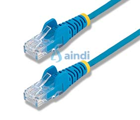 StarTech.com N6PAT1BLS Cable de red Ethernet CAT6 delgado sin enganches, azul, 30 cm