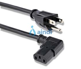 StarTech.com PXT101L3 cable de corriente 1m acodado en ángulo recto 18AWG NEMA 5-15P a C13