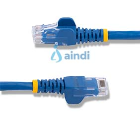 Cable Red Cat6 30cm Azul StarTech N6PATCH1BL UTP Gigabit RJ45 sin Enganches