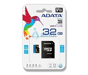 ADATA PREMIER (A1 V10) Memoria microSDXC/SDHC 32GB UHS-I 100MB/25MB Clase 10 V10 A1 con adaptador AUSDH32GUICL10A1-RA1