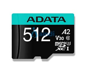 ADATA Premier Pro Micro Secure Digital A2 (V30) 512 GB Negro/Verde | AUSDX512GUI3V30SA2-RA1