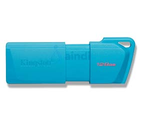 Kingston Technology DataTraveler Exodia M Memoria USB 128GB 3.2 Gen 1 Retráctil Aqua-Azul Neon KC-U2L128-7LB