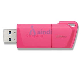 Kingston DataTraveler Exodia M 128GB 3.2 Gen 1 Retráctil Rosa Neon KC-U2L128-7LN