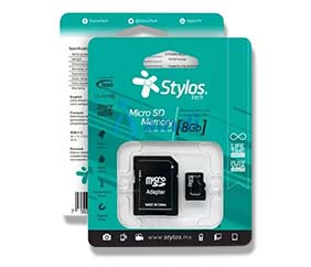 Stylos STMSD81B Memoria Micro SD 8GB con adaptador STMSD81B