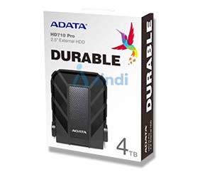 Adata HD710 Pro Disco Duro Externo 4TB USB 3.2 Gen1 Resistente a agua y golpes AHD710P-4TU31-CBK