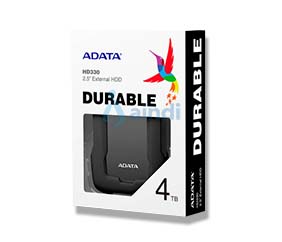 Disco Duro Externo Adata 4TB HD330 2.5" USB 3.1 Negro A Prueba de Golpes
