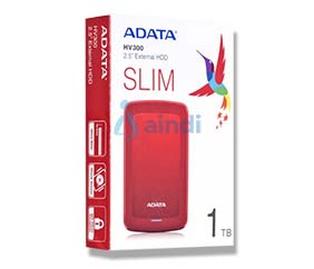 ADATA HV300 Disco Duro Externo 1 TB USB 3.2 Rojo AHV300-1TU31-CRD