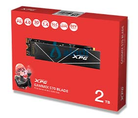XPG GAMMIX S70 BLADE 2 TB M.2 PCIe Gen4x4 NVMe AGAMMIXS70B-2T-CS