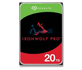 Disco duro interno seagate ironwolf pro 20tb 3.5 escritorio sata3 6gb/s 256mb 7200rpm 24x7 hot-plug nas sin limite de bahias