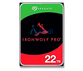Seagate IronWolf Pro 22TB Disco Duro Interno 3.5" SATA3 6Gb/s 7200RPM 24x7 Hot-Plug NAS - ST22000NT001
