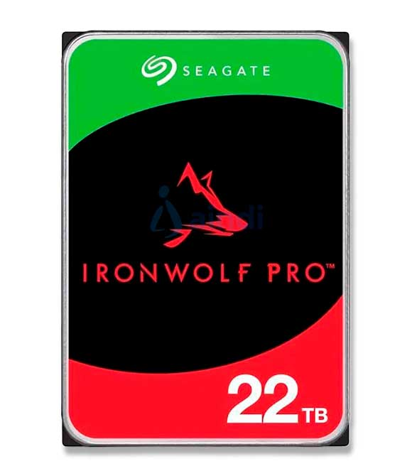 DISCO DURO INTERNO SEAGATE IRONWOLF PRO 22TB 3.5 ESCRITORIO SATA3 6GB/S 512MB 7200RPM 24X7 HOT-PLUG NAS SIN LIMITE DE BAHIAS