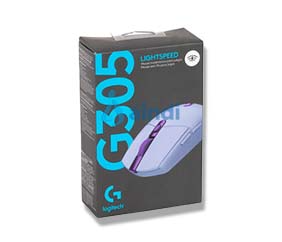 Logitech G305 LIGHTSPEED Mouse Gaming Inalámbrico Sensor HERO 6 Botones Lila 910-006021