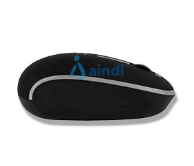 Perfect Choice Whisper Mouse Inalámbrico 2.4 GHz Conector Dual USB C/A Alcance 10 m Negro PC-045175