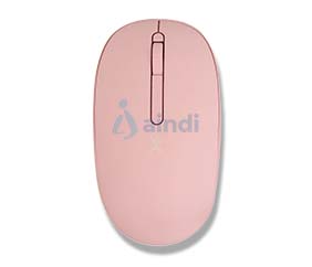 Mouse Inalámbrico Perfect Choice Whisper 2.4 GHz Conector Dual USB C/A Alcance 10m Rosa PC-045182