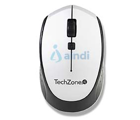 TechZone Start Silver Mouse Inalámbrico 1600 DPI 3 Botones TZ19MOU01-INAPL