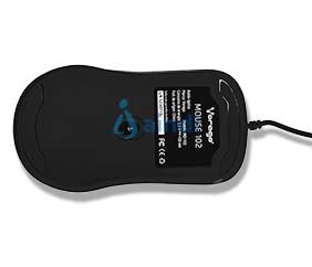 VORAGO MO-102 Mouse Alámbrico Negro 4 Botones USB 1,000 / 1,600 DPI MO-102-BK