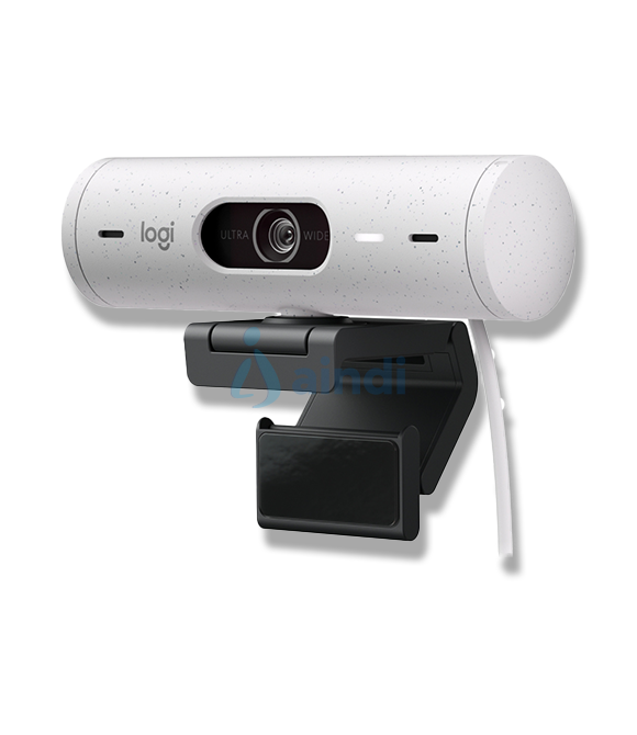 Cámara Web Logitech Brio 500 FHD Resolución 1080p Corrección Iluminación Encuadre Automático Color Blanco Crudo