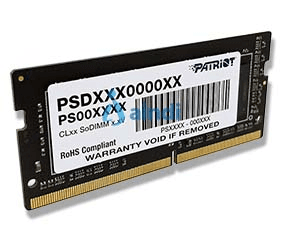 Memoria Patriot Signature SODIMM DDR4 16GB (1x16GB) 3200MHz CL22 - 260 pin, 1.2V para Laptop