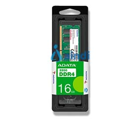 MEMORIA ADATA SODIMM DDR4 16GB PC4-21300 2666MHZ CL19 260PIN 1.2V LAPTOP/AIO/MINI PCS (AD4S266616G19-SGN)