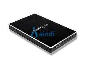 Caja de Disco Duro HDD 2,5" SATA externo USB 3.0 Super Speed - Negro Aluminio