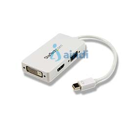 StarTech.com MDP2VGDVHDW Adaptador Mini DisplayPort a VGA DVI o HDMI 3 en 1 para viajes, 1080p
