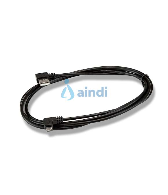 Cable de 2m Micro USB con conector acodado a la derecha