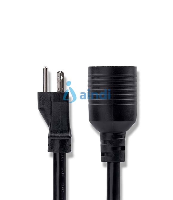 Cable de Transmisión PAC520PLR1 - 0,3 m - NEMA L5-20P a NEMA L5-20R - Negro