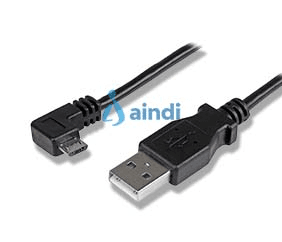 Cable USB 2.0 de 2 metros - USB A a Micro-USB B - Color Negro (Modelo: USBAUB2MRA)