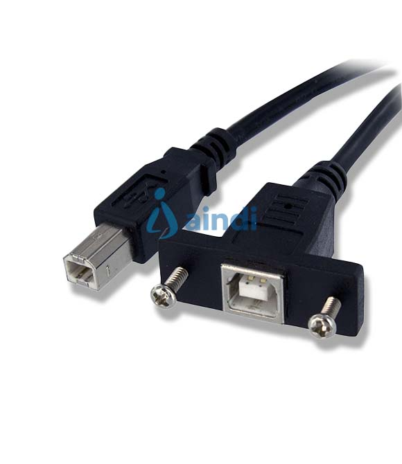 StarTech.com Cable USB de Montaje en Panel USB B a USB B de 30cm - Hembra a Macho