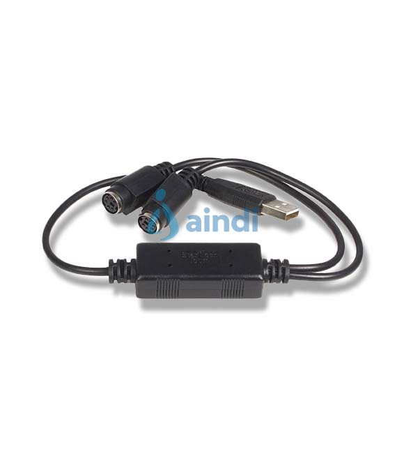 StarTech.com Cable Adaptador Conversor Teclado Ratón Mouse PS/2 a USB - 2x PS/2 Hembra - 1x USB A Macho