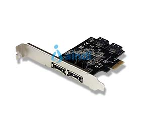 StarTech.com Tarjeta PCI Express 2 Puertos eSATA/SATA III 6Gbps PEXESAT322I