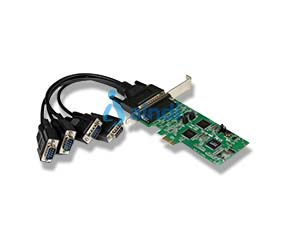 StarTech.com Tarjeta Adaptadora PCI Express PCIe de 4 Puertos Serie Serial Combo RS232 y RS485 RS 422 DB9