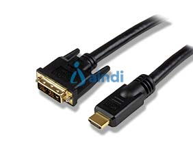StarTech.com HDDVIMM25 adaptador de cable de vídeo 7,6 m HDMI DVI-D Negro