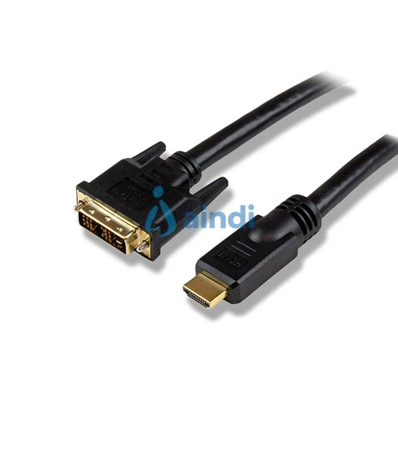 StarTech.com HDDVIMM25 adaptador de cable de vídeo 7,6 m HDMI DVI-D Negro