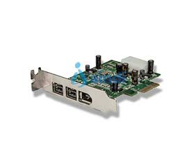 StarTech.com Adaptador Tarjeta FireWire PCI-Express Bajo Perfil de 2 Puertos F/W 800 y 1 Puerto F/W 400