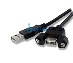StarTech.com Cable USB 2.0 de 91 cm para montaje USBPNLAFAM3