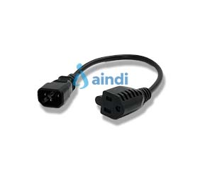 StarTech.com PAC100 Cable de alimentación de 30 cm IEC 320 C14 a NEMA 5-15R